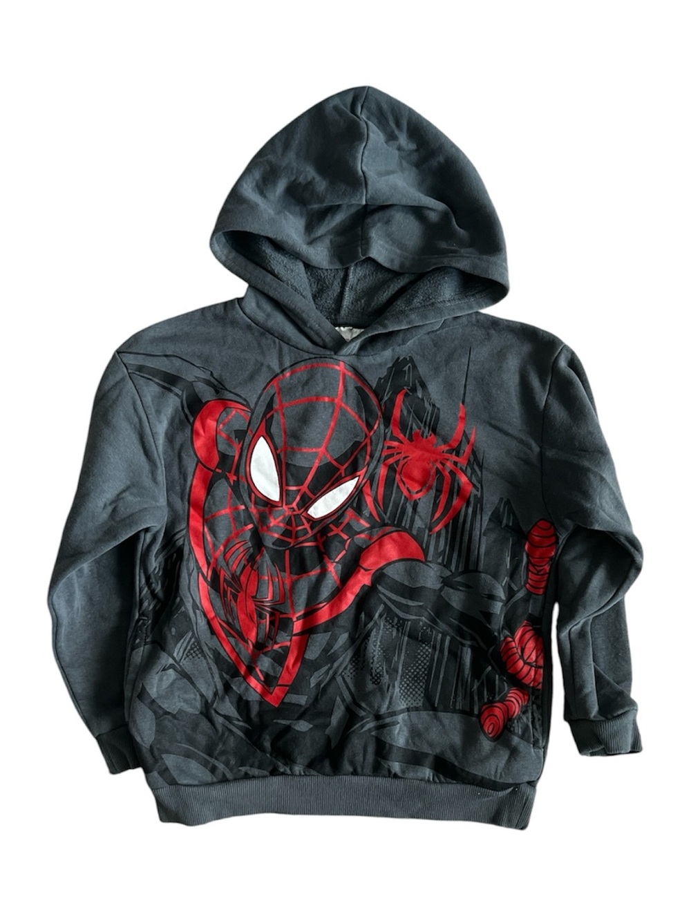 Kids Black & Red Spider Man Graphic Hoodie - Marvel Size 6/7
